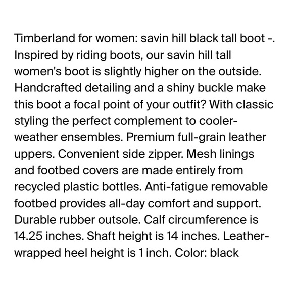 Timberland Savin Hill Leather Knee Hi Riding Boots - Picture 14 of 14